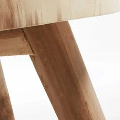 New Wohnen Runder Couchtisch Flanzios mit Baumkante