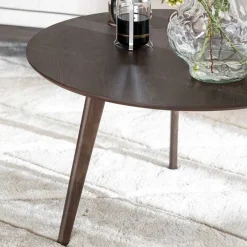 New Wohnen Runder Couchtisch in Eiche Dunkel - Arletta