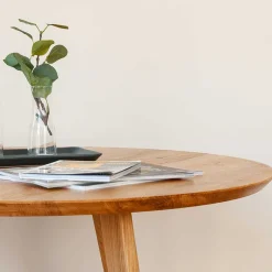 New Wohnen Runder Couchtisch mit Schweizer Kante - Conturay