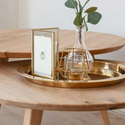New Wohnen Runder Couchtisch mit Schweizer Kante - Conturay