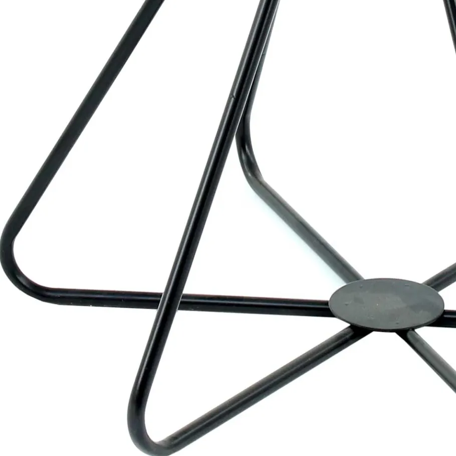 New Wohnen Runder Design Beistelltisch mit Rauchglas Platte - Mondoro