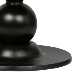 Wohnen Runder Design Esstisch in Schwarz lackiert - Bottaro