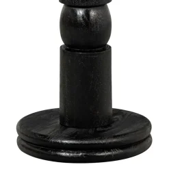 Outlet Wohnen Runder Design-Bartisch in Schwarz - Imonasa