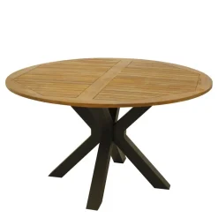 Outlet Wohnen Runder Gartentisch mit Spider Gestell - Orleans