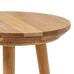 Hot Wohnen Runder Holz Beistelltisch aus Eiche Massivholz - Kopiana