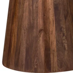 Outlet Wohnen Runder Holztisch in Walnuss Braun - Vrenzo