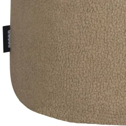 Wohnen Runder Plüsch Hocker in Beige - Belpasso