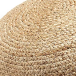 Online Wohnen Runder Pouf Hocker aus Geflecht Jute - Ianovar