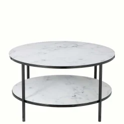 Clearance Wohnen Runder Sofatisch im Marmor Look - Dikono