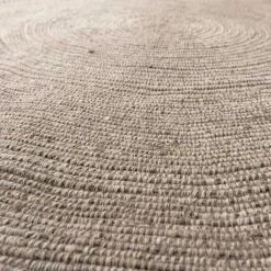New Wohnen Runder Teppich aus Wolle und Baumwolle - Marciraso