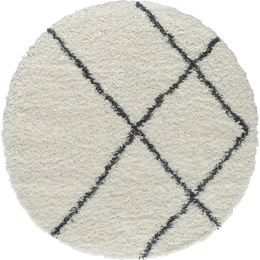 Discount Wohnen Rundteppich mit Hochflor - Gotamy