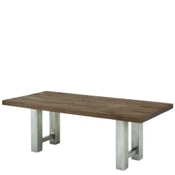 Discount Wohnen Rustikaler Industry Tisch mit Holz Wildeiche - Piave