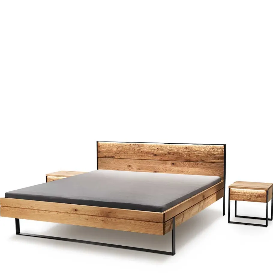 Clearance Wohnen Rustikales Design Bett auf Kufen - Claas