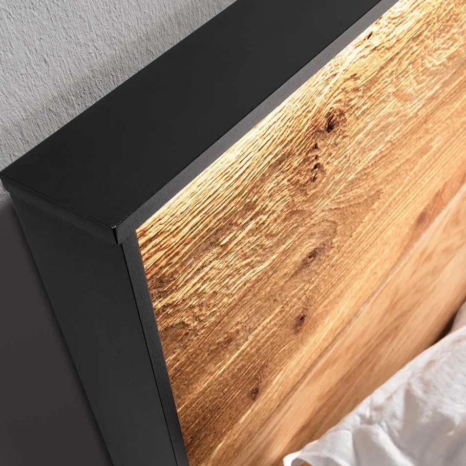 Clearance Wohnen Rustikales Design Bett auf Kufen - Claas