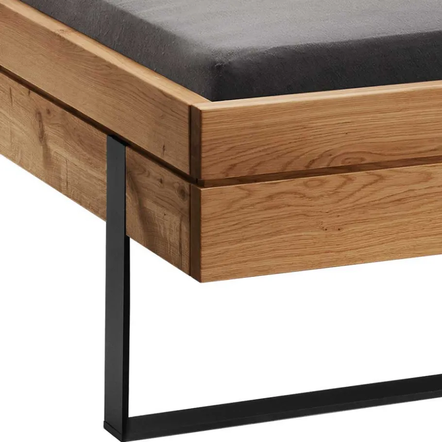 Clearance Wohnen Rustikales Design Bett auf Kufen - Claas