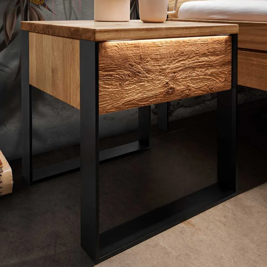 Clearance Wohnen Rustikales Design Bett auf Kufen - Claas