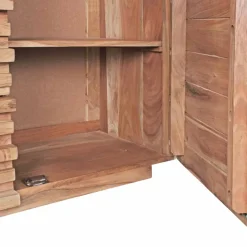 Outlet Wohnen Rustikales Design Sideboard Pisino aus Holz Akazie massiv