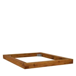 Sale Wohnen Rustikales Wildeiche Holzbett mit Metallkufen - Space