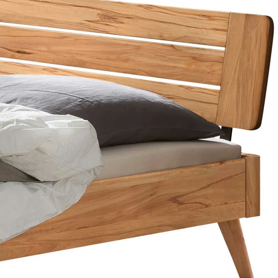 Hot Wohnen Rustikal-modernes Doppelbett aus Wildbuche - Polentona