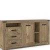Online Wohnen Rustikal-modernes Sideboard in Eiche Dunkel - Ginetta