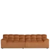 Online Wohnen Samt Designcouch in Terracotta - Gracey