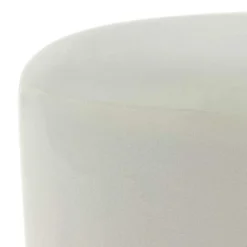 Outlet Wohnen Samt Hocker in Creme & Schwarz - Gilianoa
