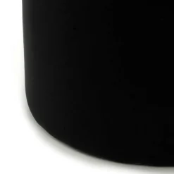 Outlet Wohnen Samt Hocker in Creme & Schwarz - Gilianoa