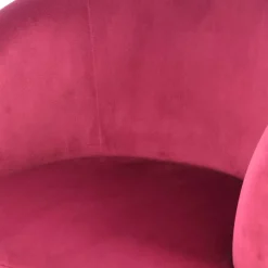 Outlet Wohnen Samt Kindersessel in Pink mit Fransen - Lagada