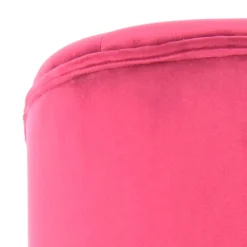 Outlet Wohnen Samt Kindersessel in Pink mit Fransen - Lagada