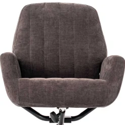 Best Wohnen Samt Retrosessel mit Fußhocker - Gilianoa (zweiteilig)