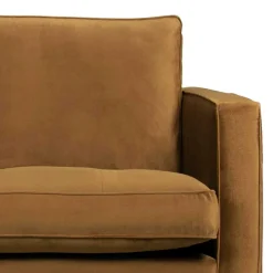 Best Wohnen Samt Retrosofa in Honigfarben - Saguan