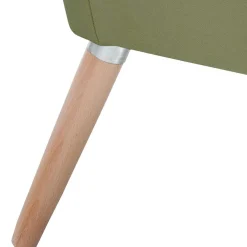Best Wohnen Samtvelours Polstersessel in Oliv Grün - Canossa