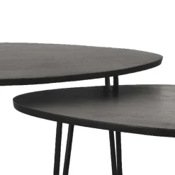 Discount Wohnen 2-Satz Beistelltisch in Oval - Herri (zweiteilig)