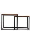 Clearance Wohnen 2-Satz Beistelltisch Industrial Style - LittleBill (zweiteilig)