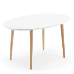 Clearance Wohnen Scandi Ausziehtisch in Oval - Hakamo