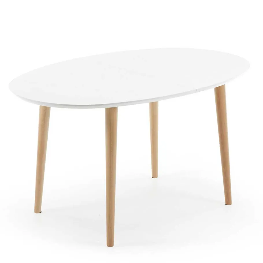 Clearance Wohnen Scandi Ausziehtisch in Oval - Hakamo