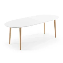 Clearance Wohnen Scandi Ausziehtisch in Oval - Hakamo