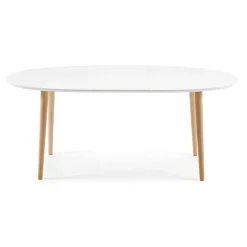 Clearance Wohnen Scandi Ausziehtisch in Oval - Hakamo