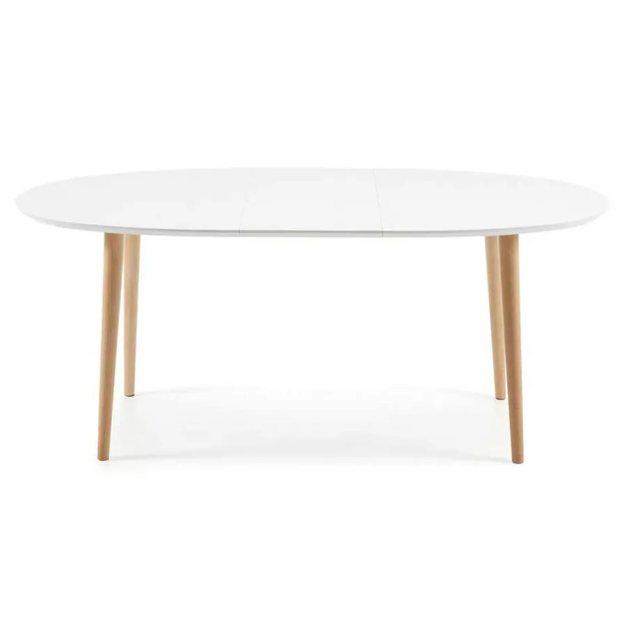 Clearance Wohnen Scandi Ausziehtisch in Oval - Hakamo