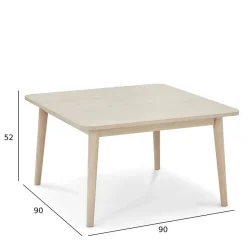 Sale Wohnen Scandi Chic Couchtisch in Eiche Weiß - Rosanna