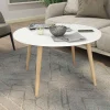 Sale Wohnen Scandi Chic Couchtisch mit runder Tischplatte - Jeano