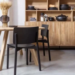 Online Wohnen Scandi Chic Esstisch aus Eiche Massivholz - Sarosa