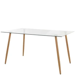 Sale Wohnen Scandi Chic Esszimmer Glastisch 140x80 cm - Rusaly