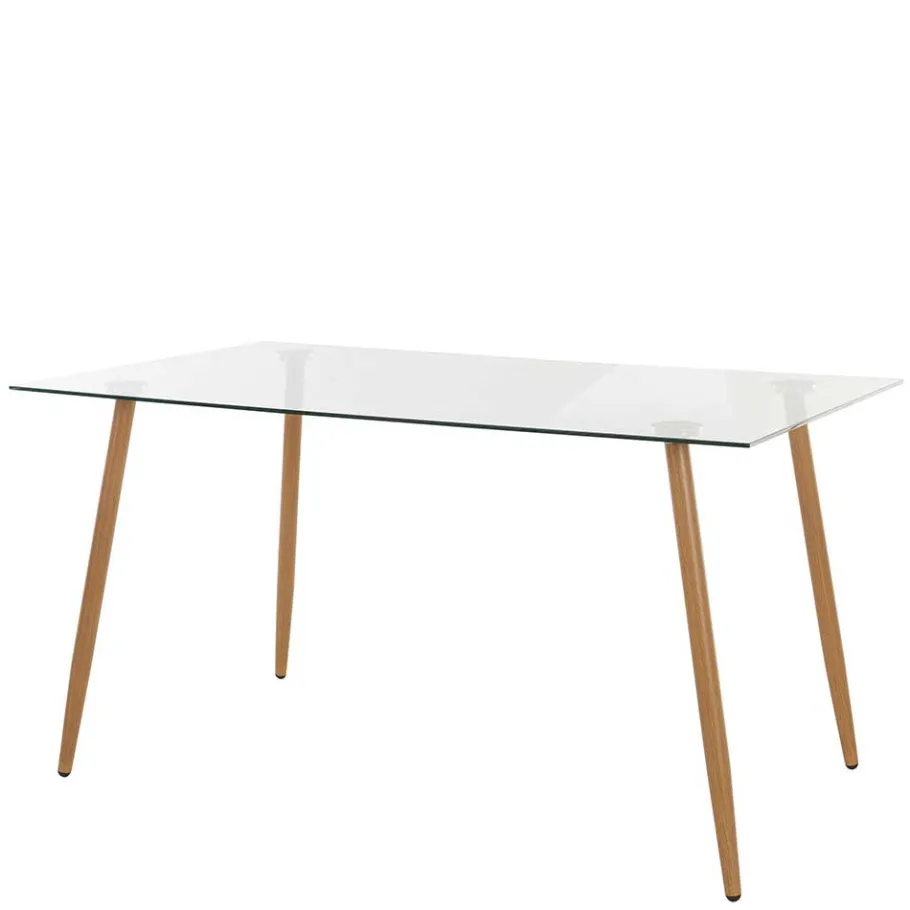 Sale Wohnen Scandi Chic Esszimmer Glastisch 140x80 cm - Rusaly