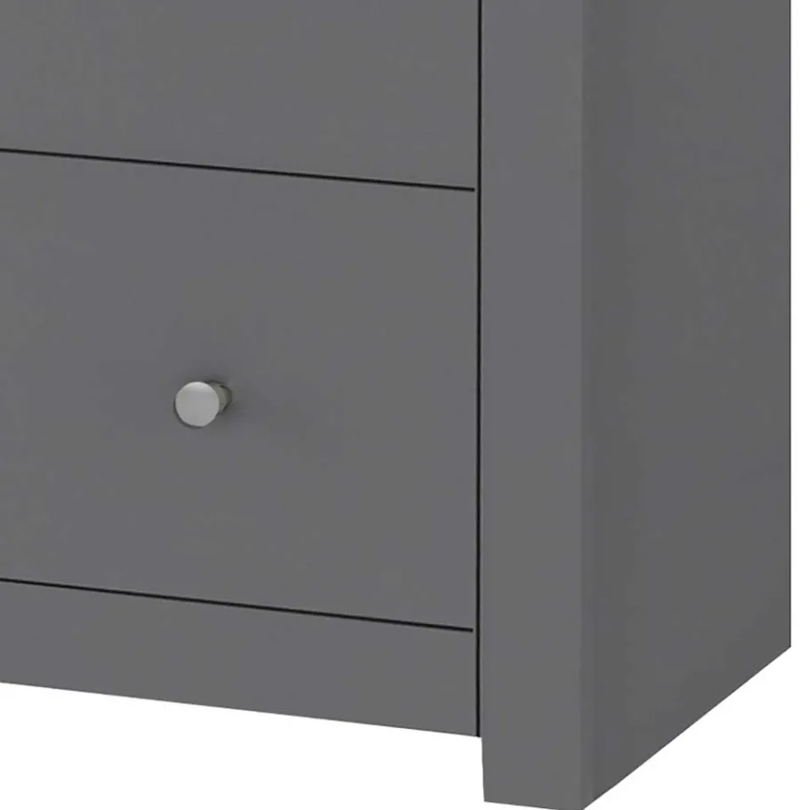 Wohnen Scandi Chic Kommode in Grau mit Eiche - Donia