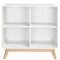 Wohnen Scandi Chic Regal in Weiß mit Eiche - Kolreva