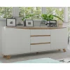 Clearance Wohnen Scandi Chic Sideboard in Weiß - Cady