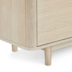 Hot Wohnen Scandi Chic TV Lowboard in Eiche Weiß - Rosanna