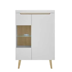 Sale Wohnen Scandi Chic TV Wohnwand Möbel - Ginko (vierteilig)