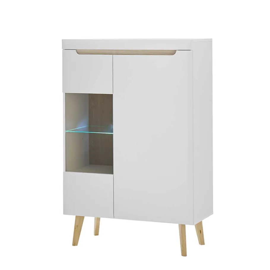 Sale Wohnen Scandi Chic TV Wohnwand Möbel - Ginko (vierteilig)